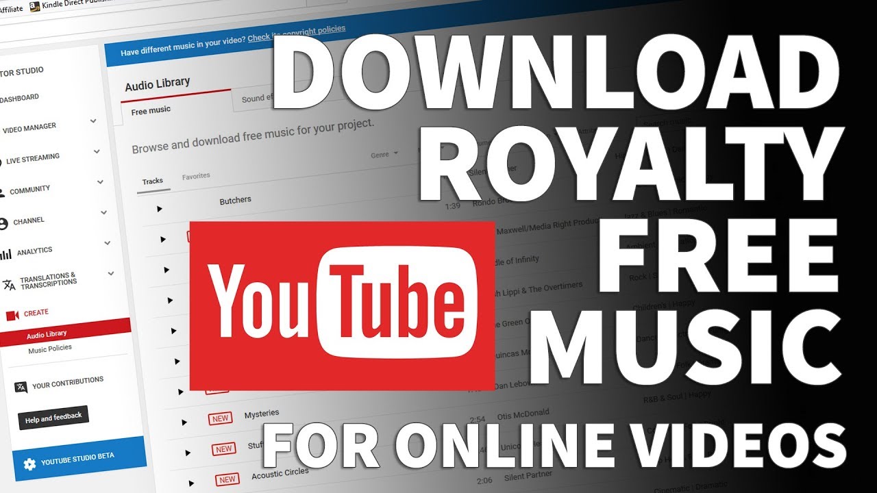 21 pages to download free music to be able to use in your videos and other projects