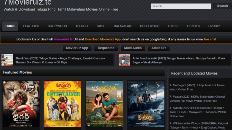4Movierulz or Movierulz4 – 2024, Watch Telugu, Hindi & Tamil movies Online for Free