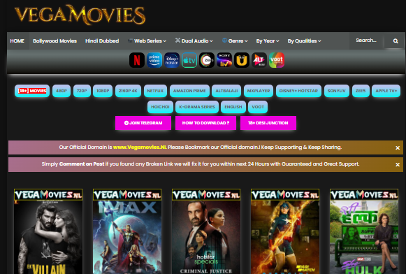 Vegamovies -2022 , Telugu, Tamil Hindi HD Movies &  Webseries Download