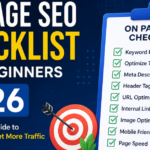 on page seo checklist example showing content optimization and ranking factors