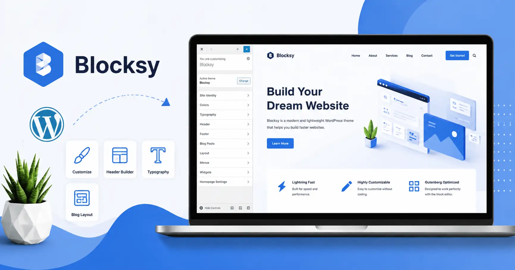 Blocksy theme tutorial for beginners