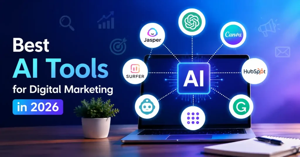 Best AI tools for digital marketing in 2026