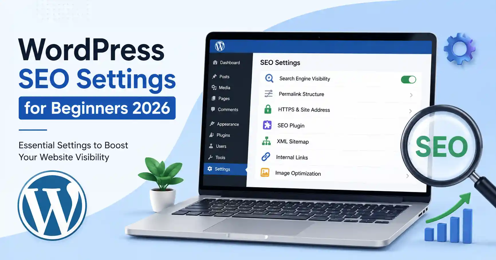 WordPress SEO settings for beginners 2026