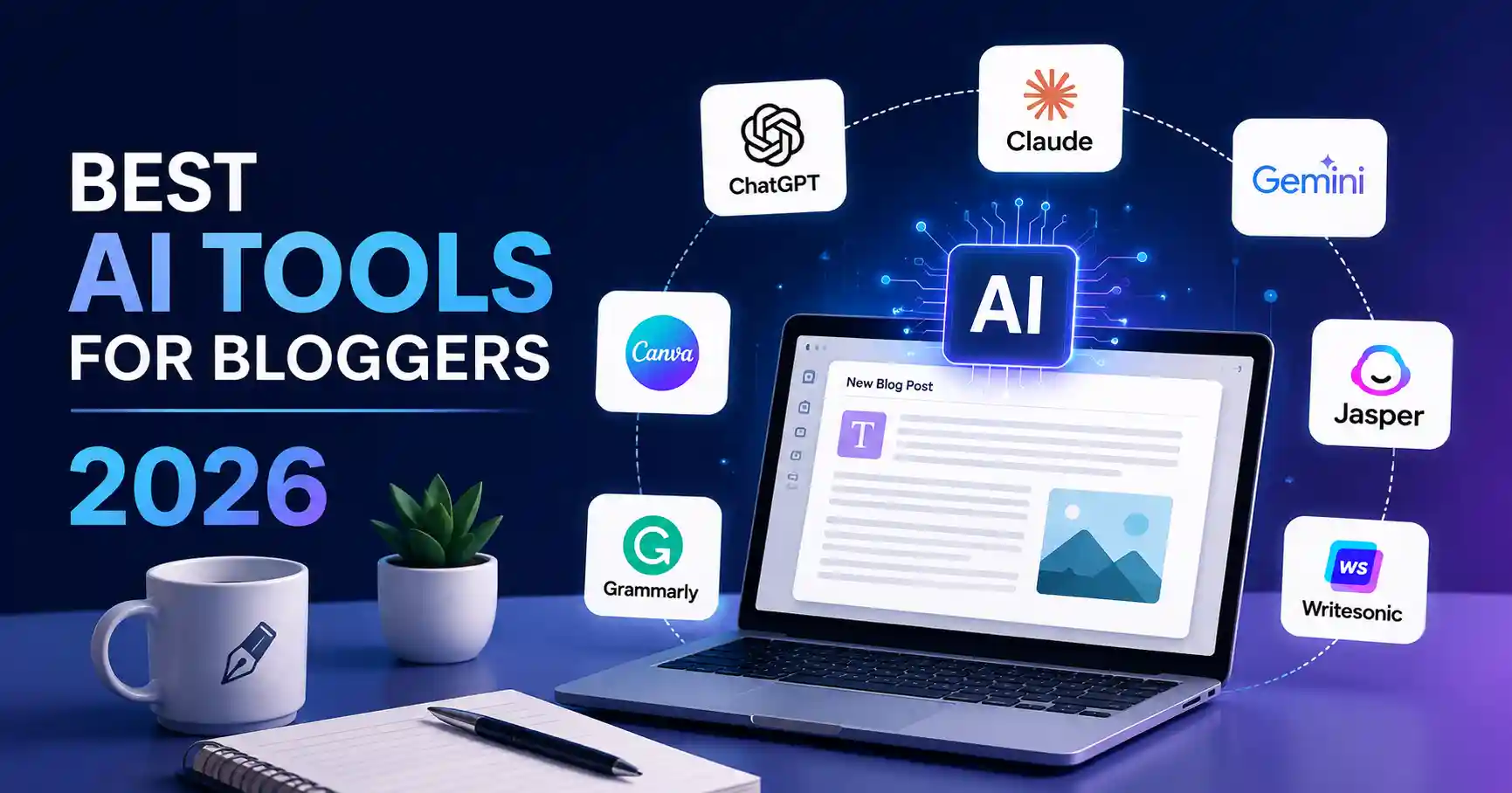 Best AI tools for bloggers in 2026