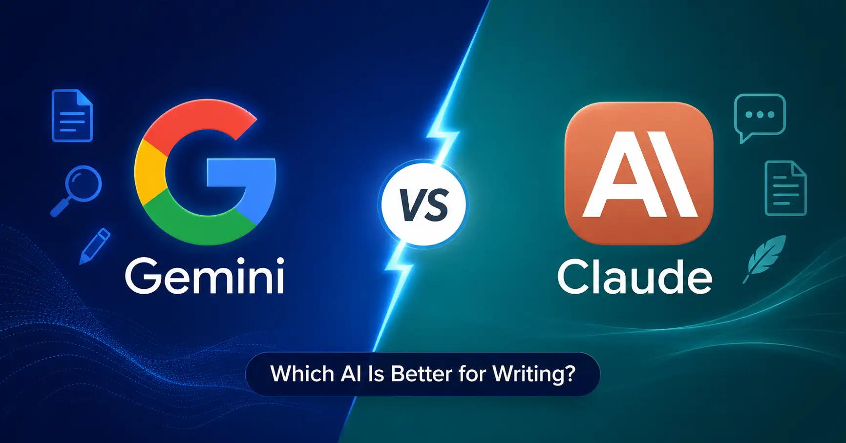 Gemini vs Claude for writing comparison