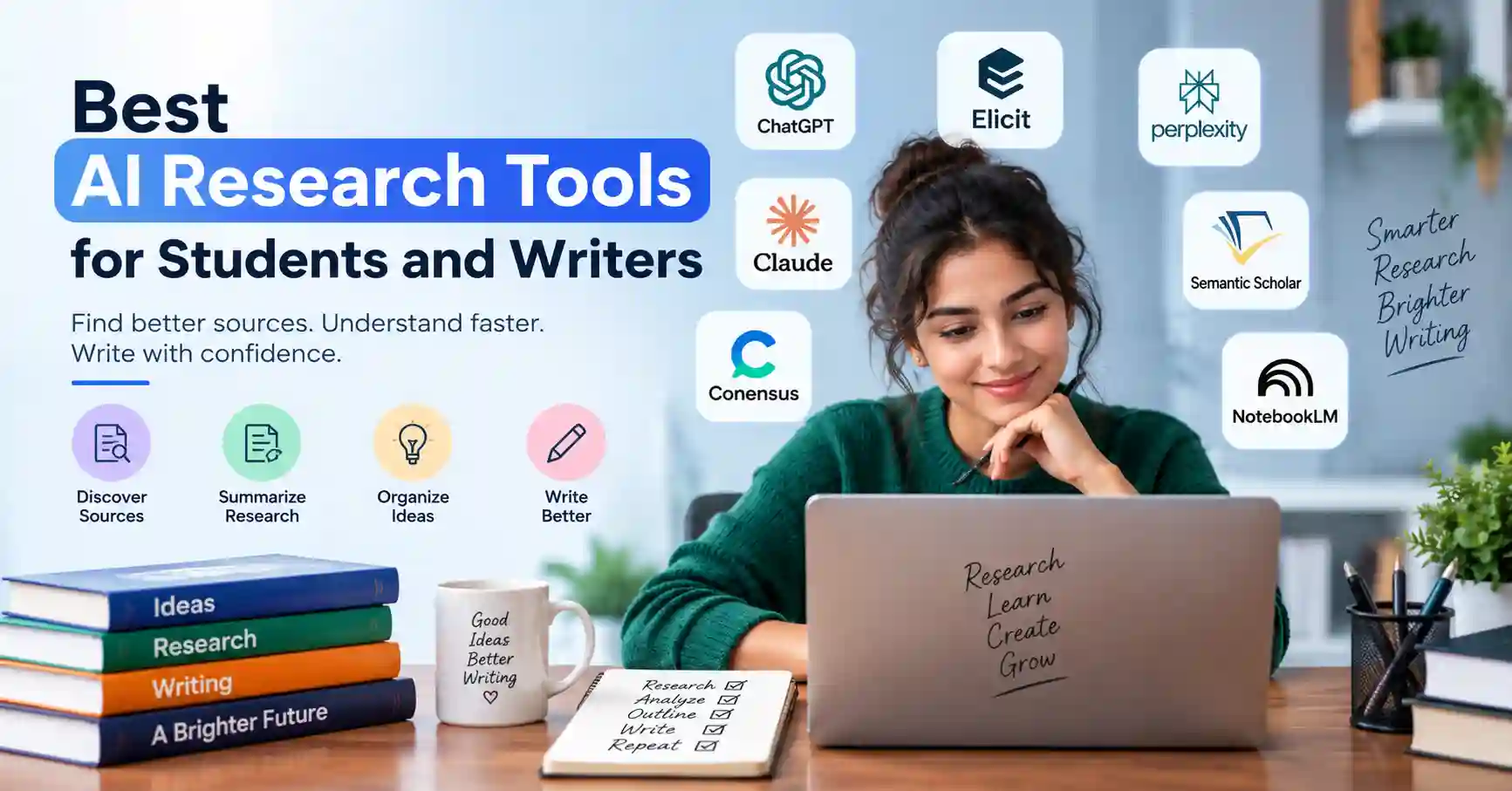 Best AI research tools for students and writers