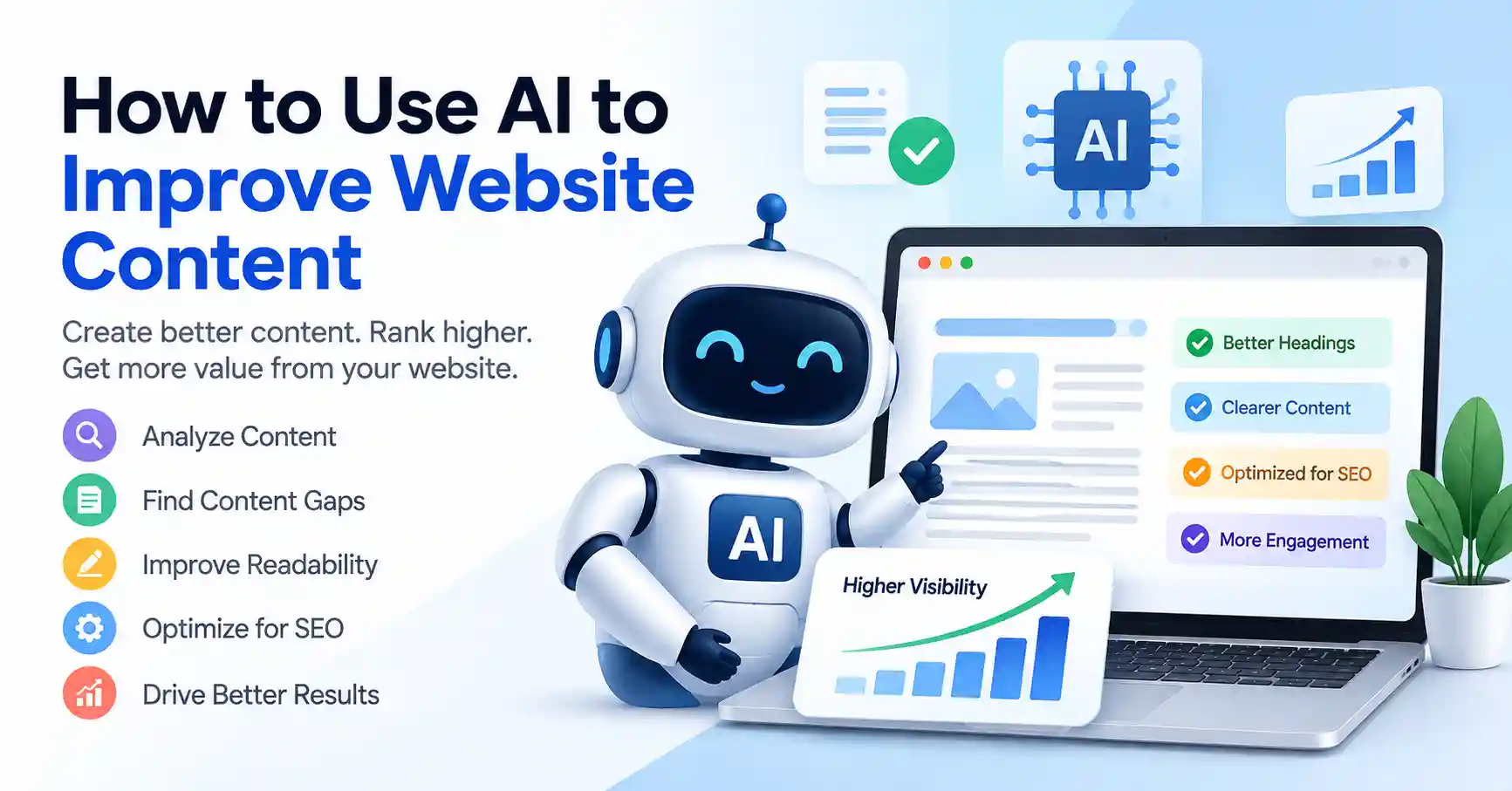 AI website content optimization for improving website content