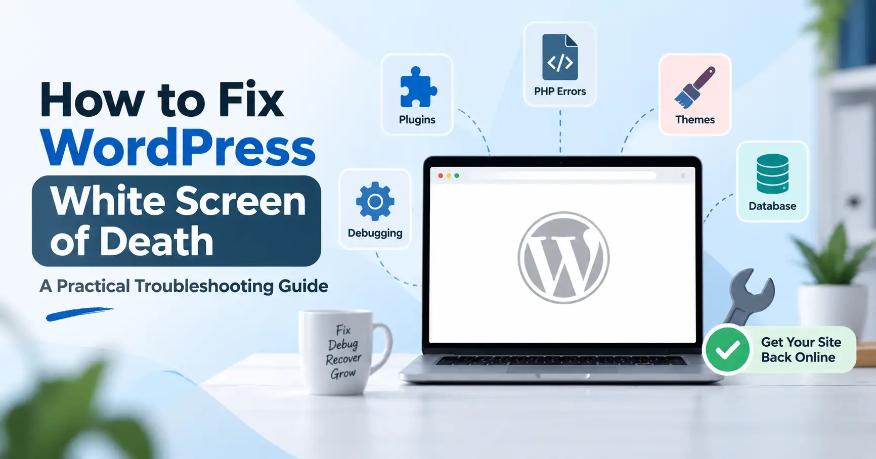 WordPress White Screen of Death fix troubleshooting guide