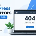 WordPress 404 error fix showing a page not found error