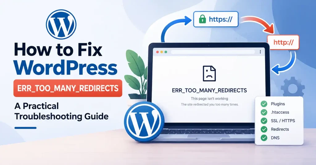 WordPress too many redirects fix for ERR_TOO_MANY_REDIRECTS