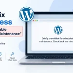WordPress scheduled maintenance error message