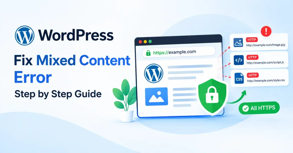 How to fix WordPress mixed content error