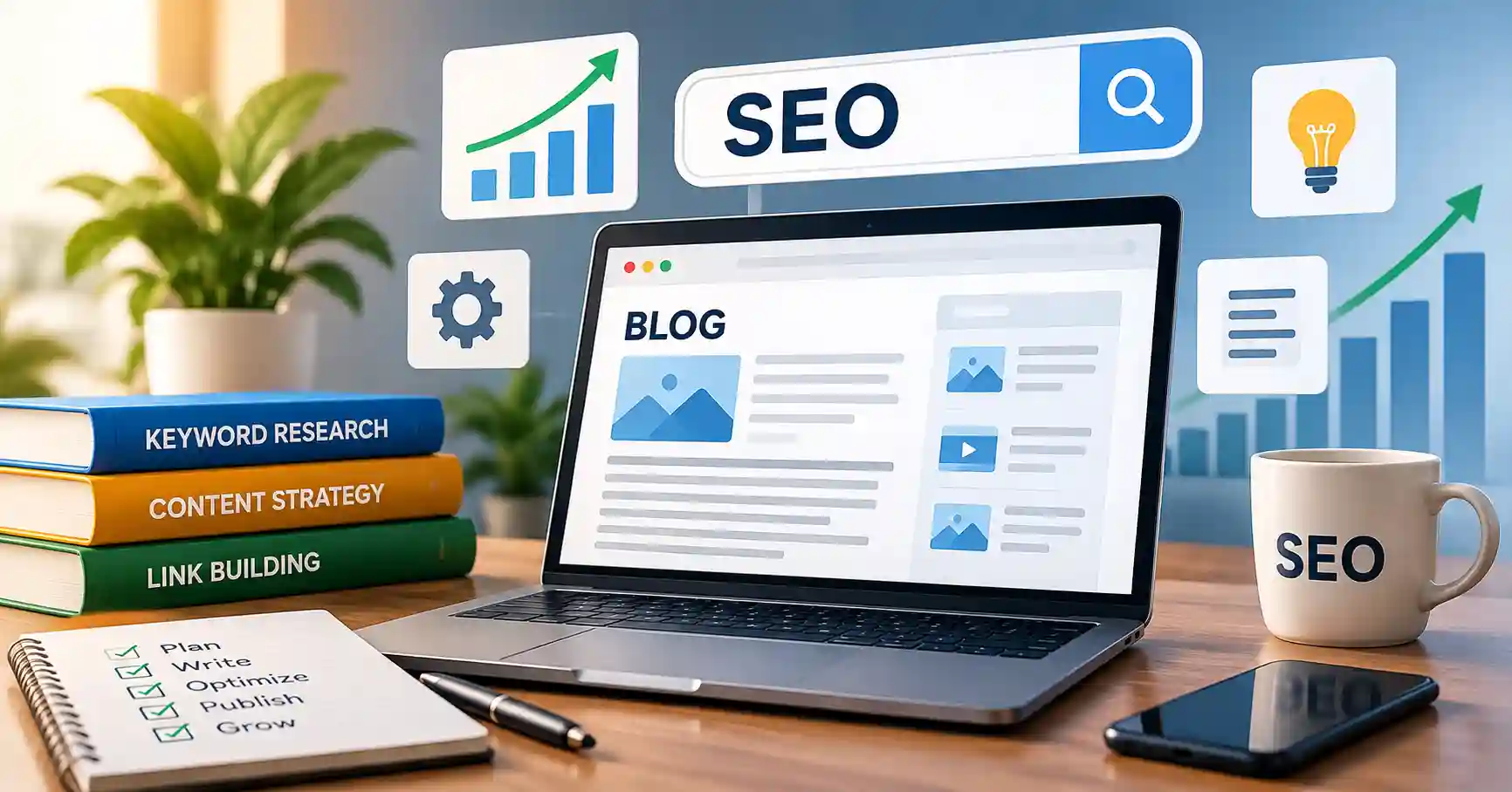 SEO specialist blog content strategy and search optimization